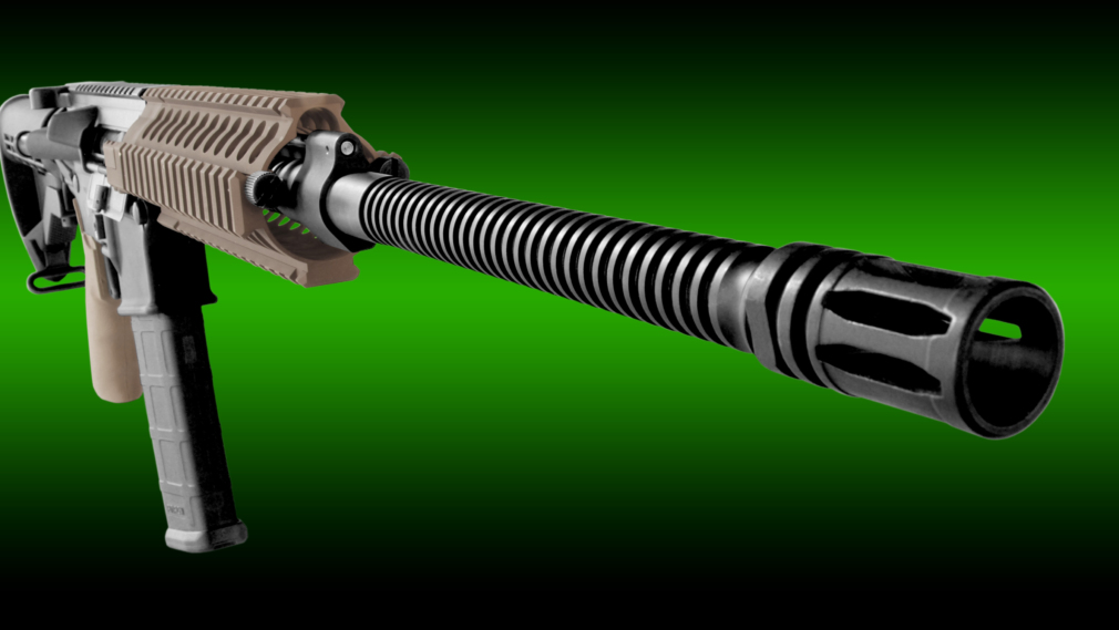 Green Mountain ribbed barrel for automatic rifle and pistol