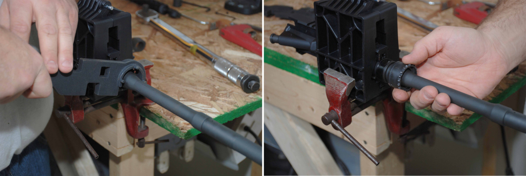 Rifle barrel disassembly steps